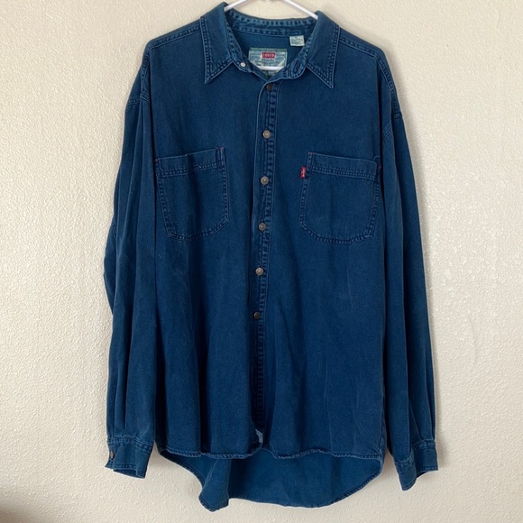 Levi's Other - VTG Levi's 1990s Denim Button Down Work Shirt, XL
